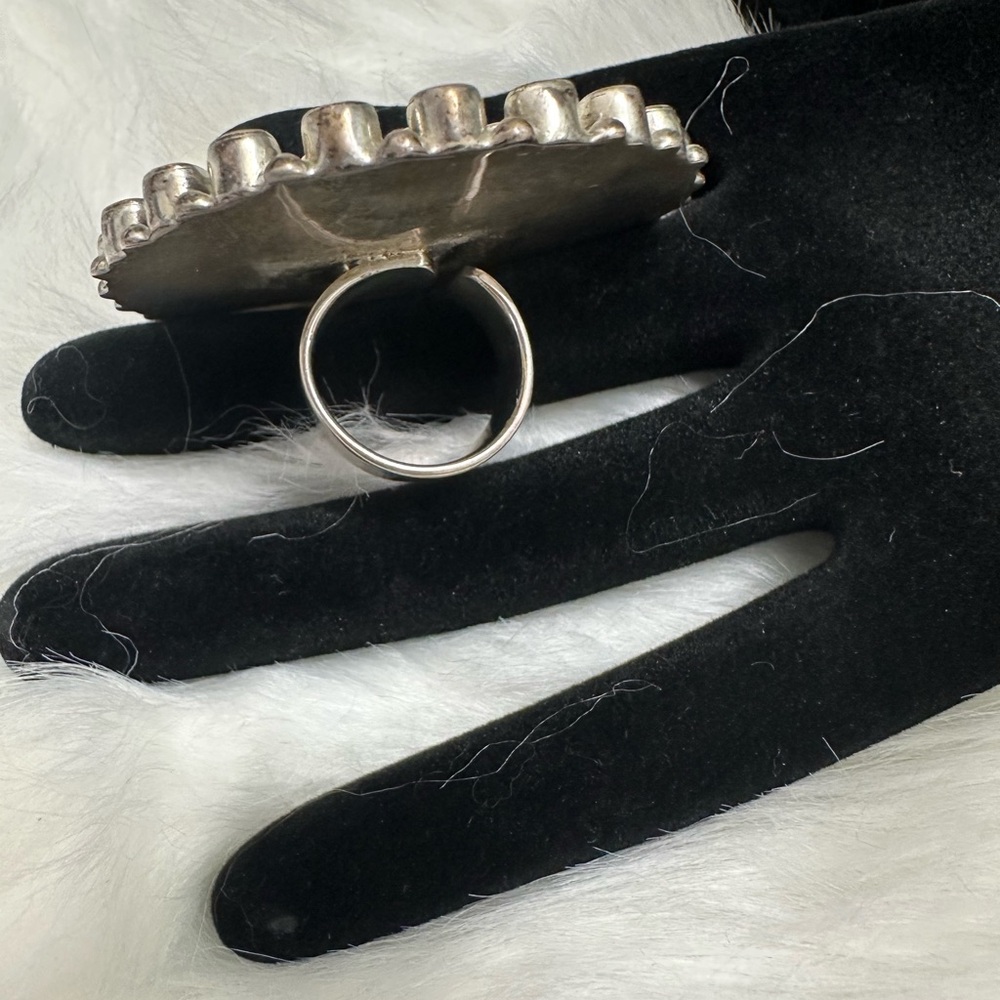 Silver Statement Ring - image 3